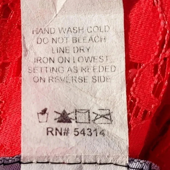 B. Darlin Peach Lace Mini Dress Size 1/2 - Picture 13 of 13